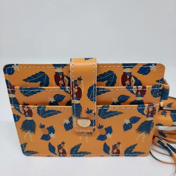 5 For $20.00 Circle Bangle Keychain Wallet ID Card Holder Wristlet - Picture 3 of 11